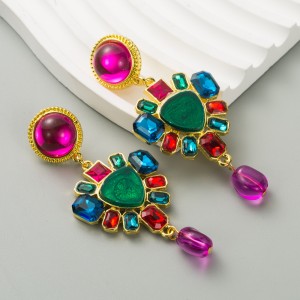 Fashion Jewelry Rhinestone Earrings For Women YWHME-840 