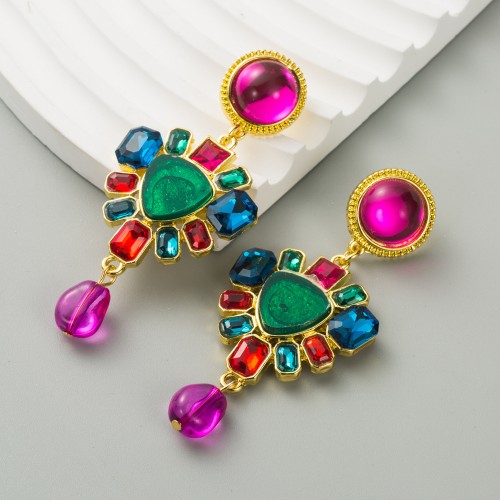 Fashion Jewelry Rhinestone Earrings For Women YWHME-840