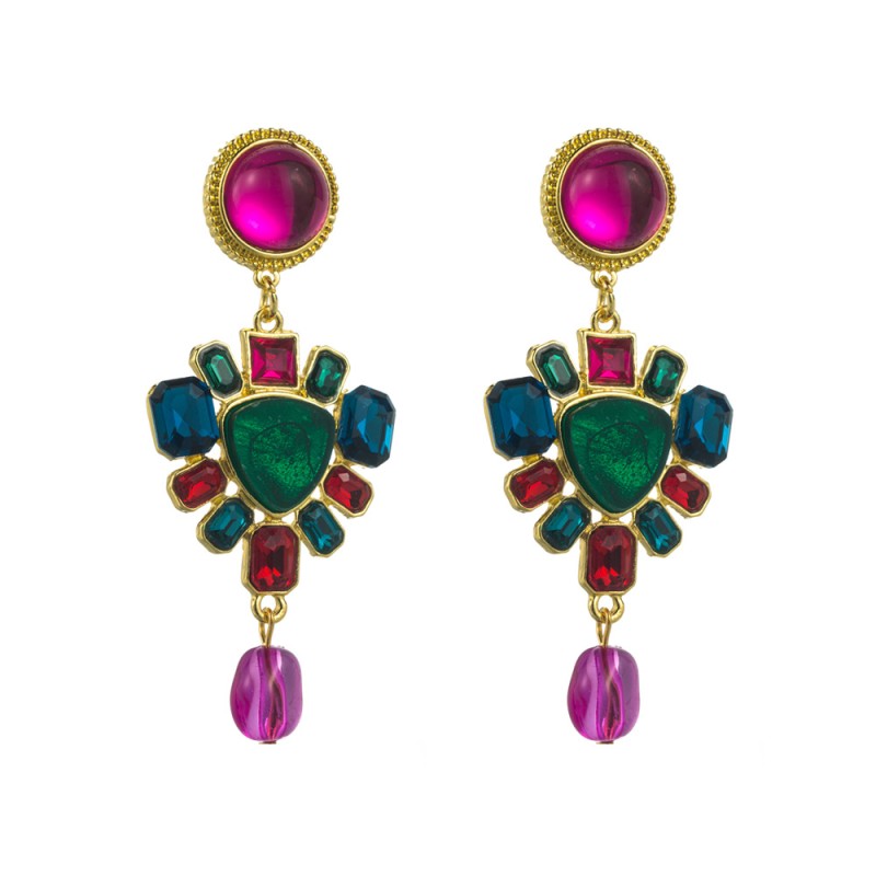 Fashion Jewelry Rhinestone Earrings For Women YWHME-840 