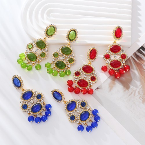 Fashion Jewelry Rhinestone Earrings For Women YWHME-843