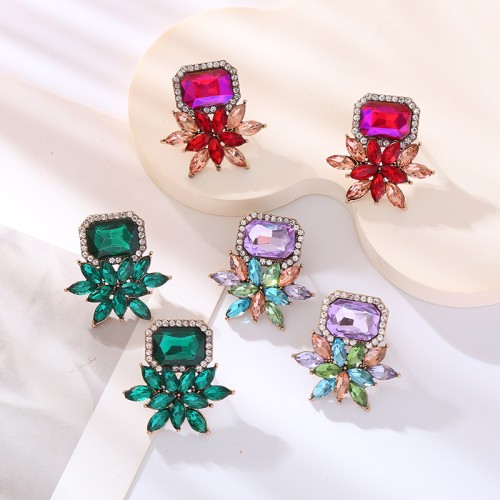 Fashion Jewelry Rhinestone Earrings For Women YWHME-845