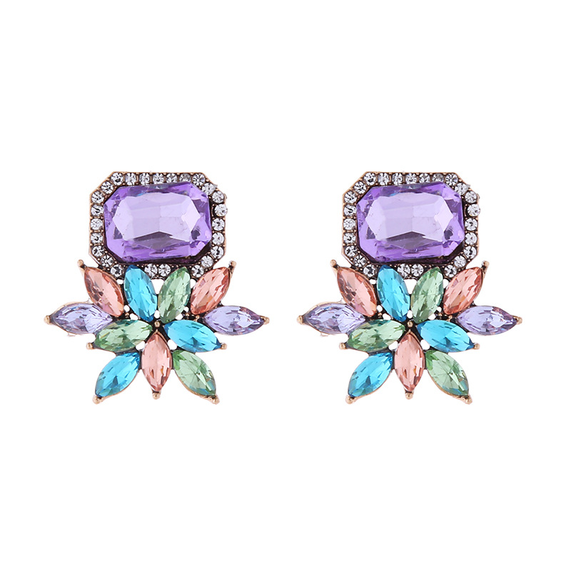 Fashion Jewelry Rhinestone Earrings For Women YWHME-845 