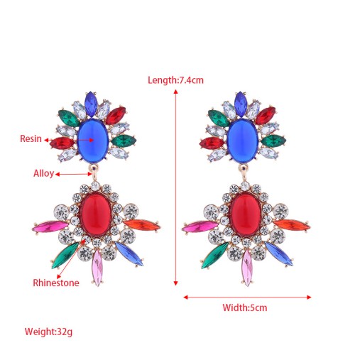 Fashion Jewelry Rhinestone Earrings For Women YWHME-847