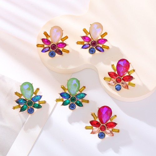 Fashion Jewelry Rhinestone Earrings For Women YWHME-848