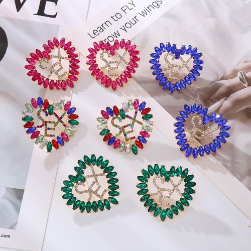 Fashion Jewelry Rhinestone Earrings For Women YWHME-851