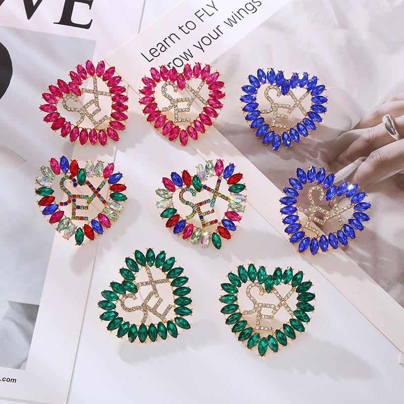 Fashion Jewelry Rhinestone Earrings For Women YWHME-851 