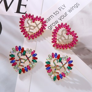 Fashion Jewelry Rhinestone Earrings For Women YWHME-851 