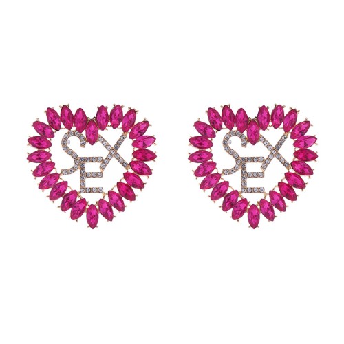 Fashion Jewelry Rhinestone Earrings For Women YWHME-851