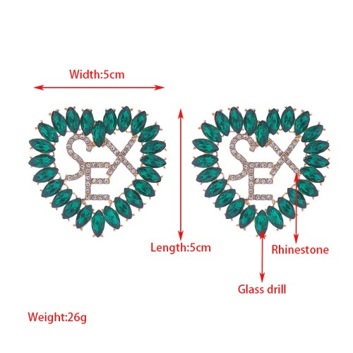 Fashion Jewelry Rhinestone Earrings For Women YWHME-851