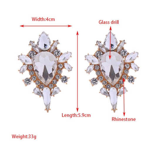 Fashion Jewelry Rhinestone Earrings For Women YWHME-852