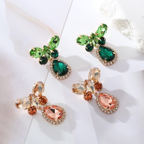 Fashion Jewelry Rhinestone Earrings For Women YWHME-854