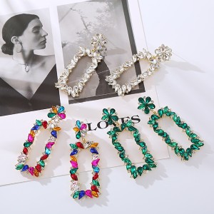 Fashion Jewelry Rhinestone Earrings For Women YWHME-858 