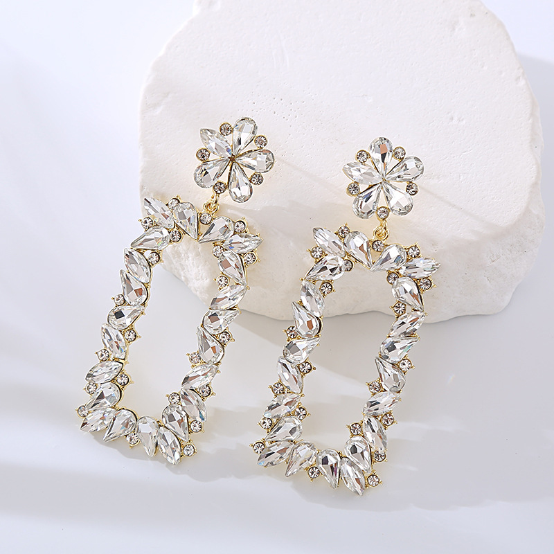 Fashion Jewelry Rhinestone Earrings For Women YWHME-858 