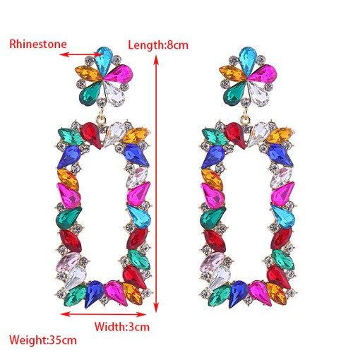 Fashion Jewelry Rhinestone Earrings For Women YWHME-858