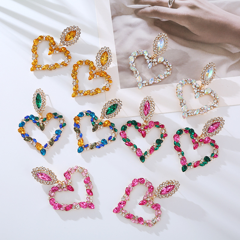 Fashion Jewelry Rhinestone Earrings For Women YWHME-859 