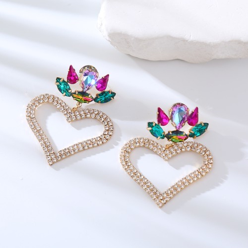 Fashion Jewelry Rhinestone Earrings For Women YWHME-860