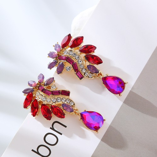 Fashion Jewelry Rhinestone Earrings For Women YWHME-861