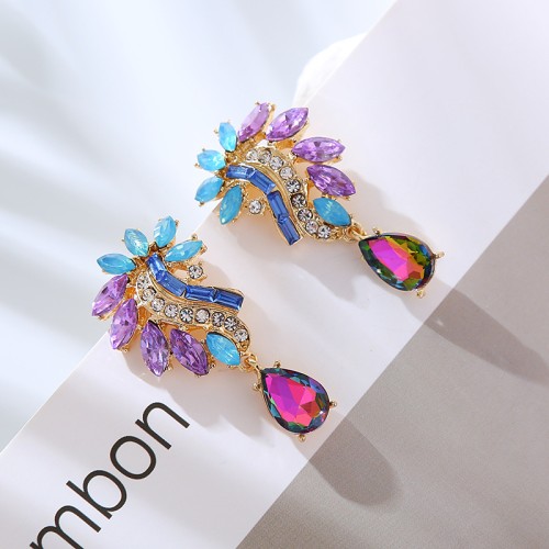 Fashion Jewelry Rhinestone Earrings For Women YWHME-861