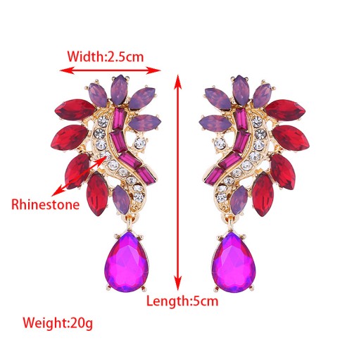 Fashion Jewelry Rhinestone Earrings For Women YWHME-861