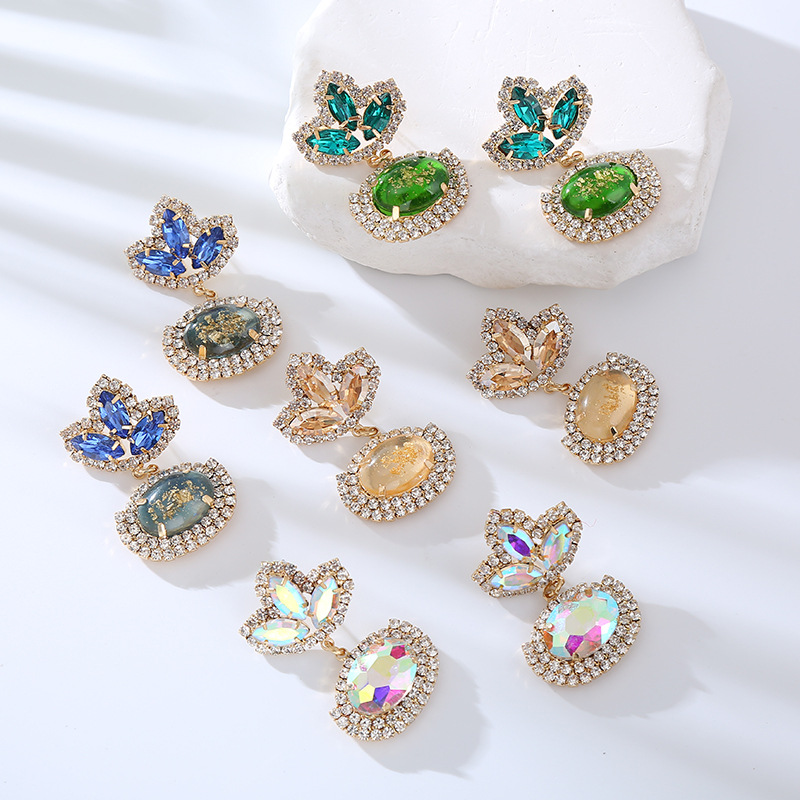 Fashion Jewelry Rhinestone Earrings For Women YWHME-862