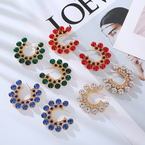 Fashion Jewelry Rhinestone Earrings For Women YWHME-863