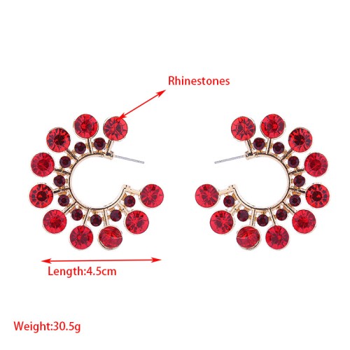 Fashion Jewelry Rhinestone Earrings For Women YWHME-863