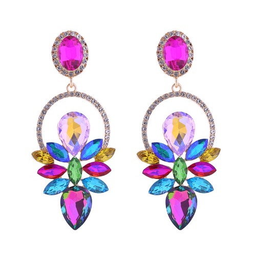 Fashion Jewelry Rhinestone Earrings For Women YWHME-864