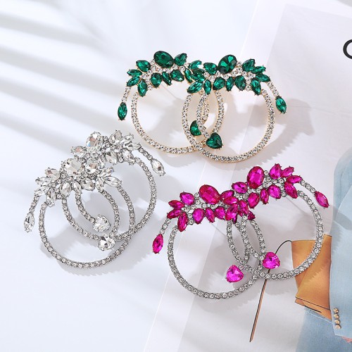 Fashion Jewelry Rhinestone Earrings For Women YWHME-865