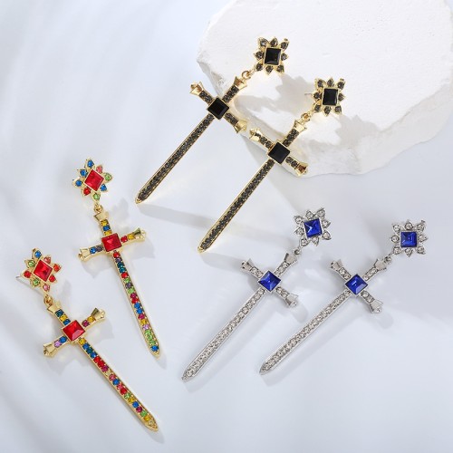 Fashion Jewelry Rhinestone Earrings For Women YWHME-871