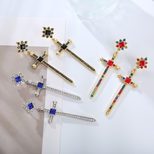 Fashion Jewelry Rhinestone Earrings For Women YWHME-871