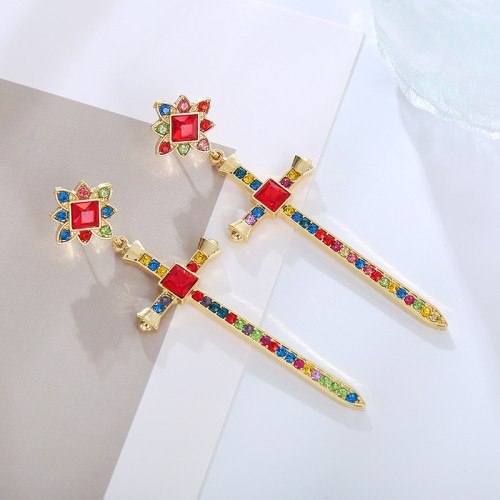 Fashion Jewelry Rhinestone Earrings For Women YWHME-871