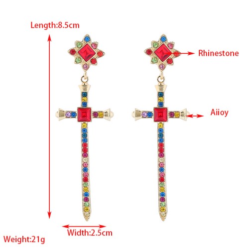 Fashion Jewelry Rhinestone Earrings For Women YWHME-871