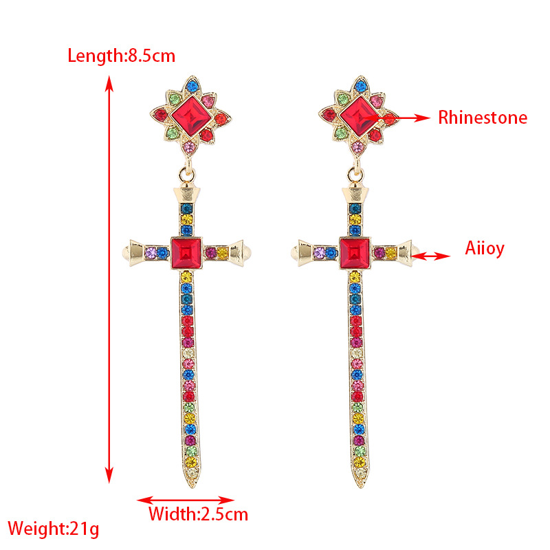 Fashion Jewelry Rhinestone Earrings For Women YWHME-871 