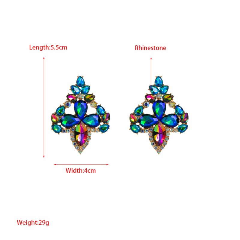 Fashion Jewelry Rhinestone Earrings For Women YWHME-872 