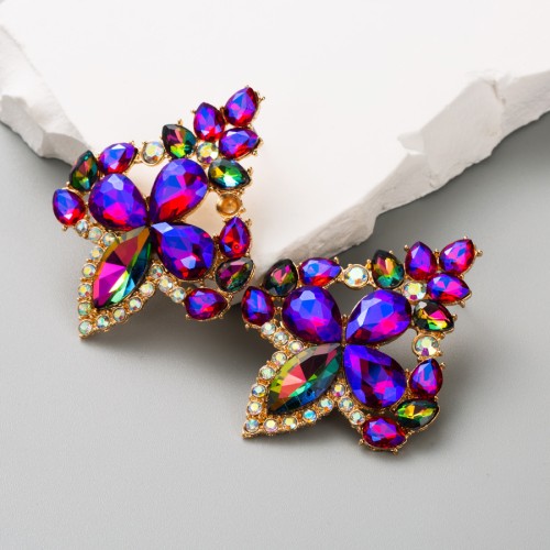 Fashion Jewelry Rhinestone Earrings For Women YWHME-872