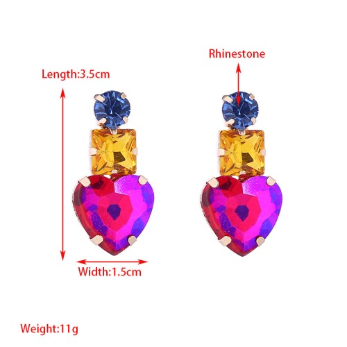 Fashion Jewelry Rhinestone Earrings For Women YWHME-874