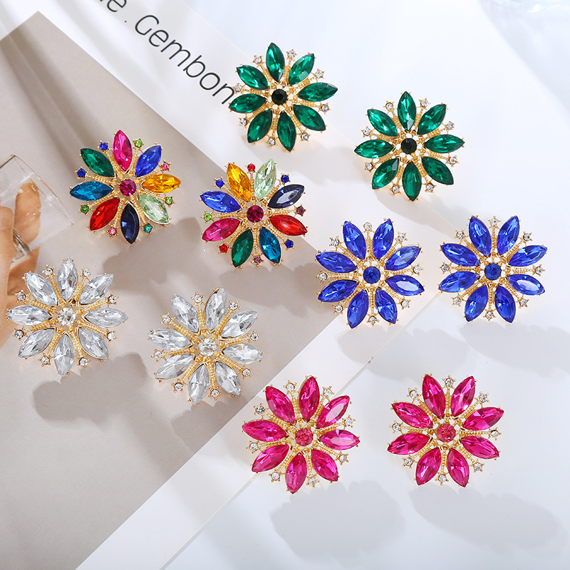 Fashion Jewelry Rhinestone Earrings For Women YWHME-875