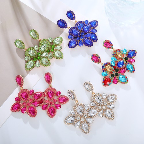 Fashion Jewelry Rhinestone Earrings For Women YWHME-877