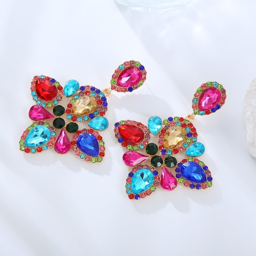 Fashion Jewelry Rhinestone Earrings For Women YWHME-877