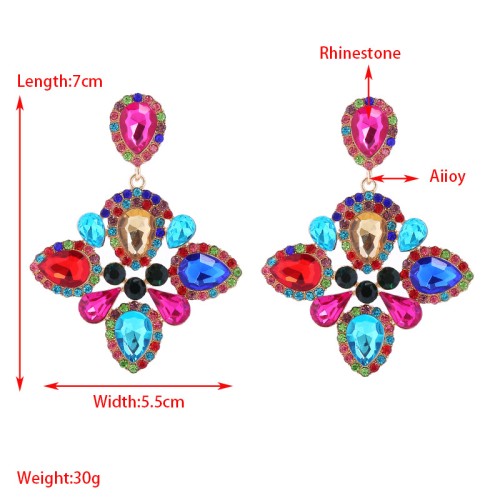 Fashion Jewelry Rhinestone Earrings For Women YWHME-877