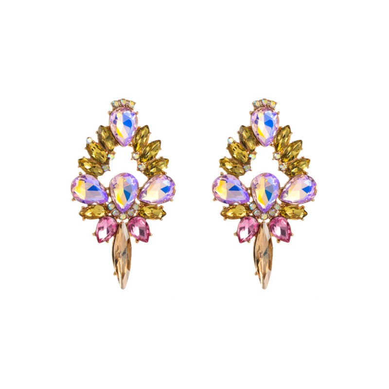 Fashion Jewelry Rhinestone Earrings For Women YWHME-878 