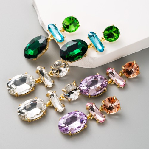 Fashion Jewelry Rhinestone Earrings For Women YWHME-880