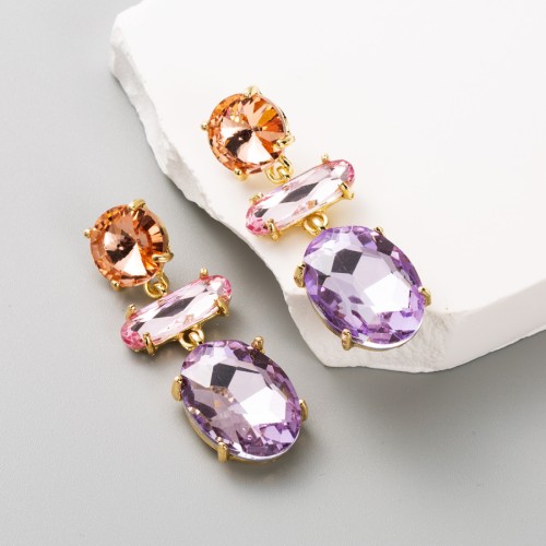 Fashion Jewelry Rhinestone Earrings For Women YWHME-880