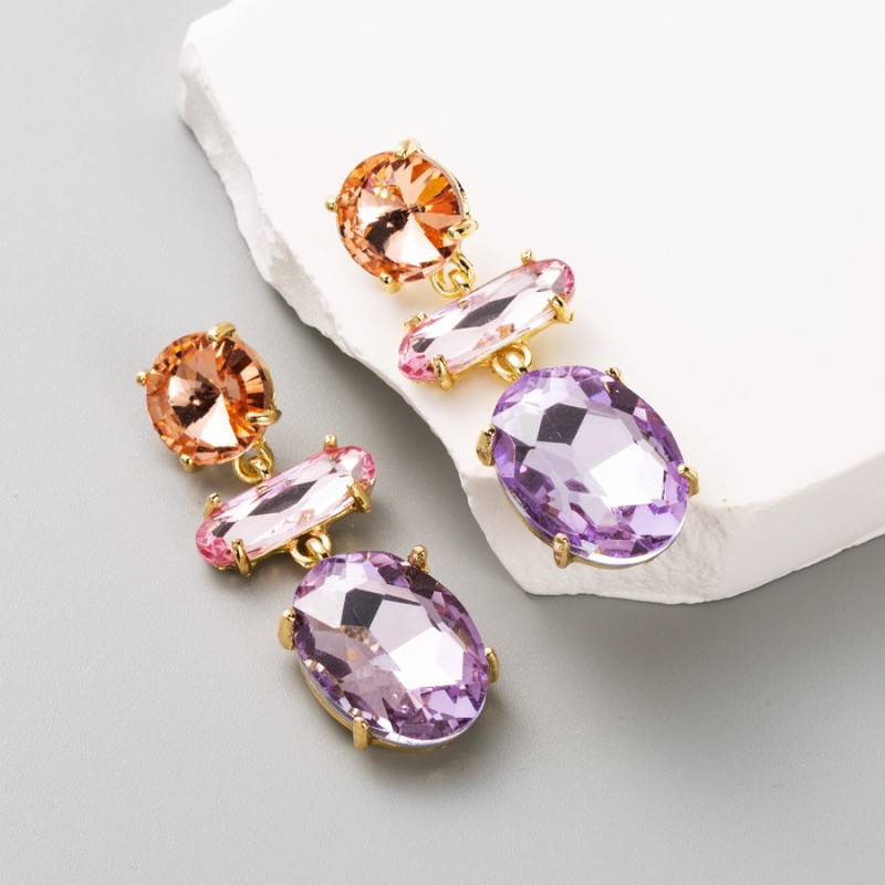 Fashion Jewelry Rhinestone Earrings For Women YWHME-880 