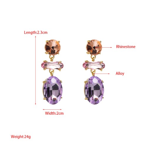 Fashion Jewelry Rhinestone Earrings For Women YWHME-880