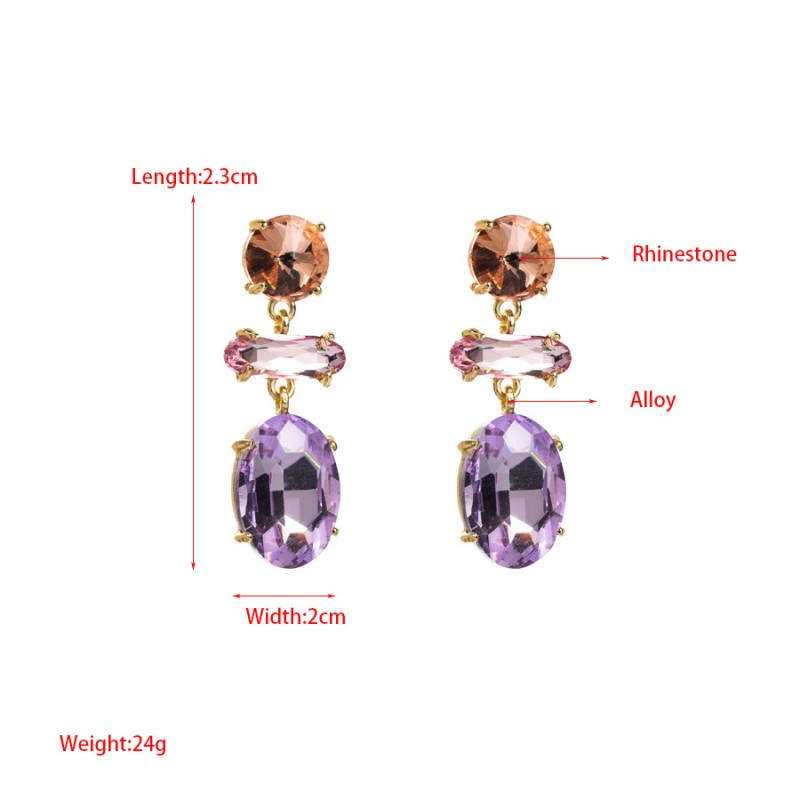 Fashion Jewelry Rhinestone Earrings For Women YWHME-880 