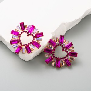 Fashion Jewelry Rhinestone Earrings For Women YWHME-881 