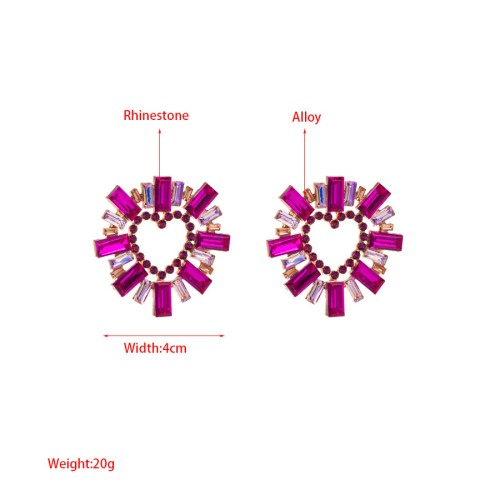 Fashion Jewelry Rhinestone Earrings For Women YWHME-881