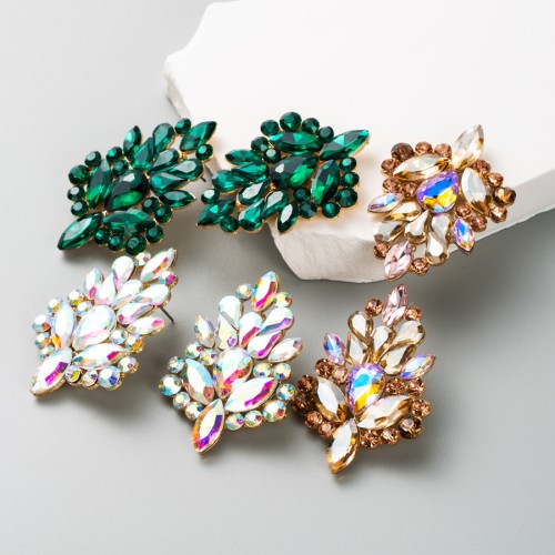 Fashion Jewelry Rhinestone Earrings For Women YWHME-883