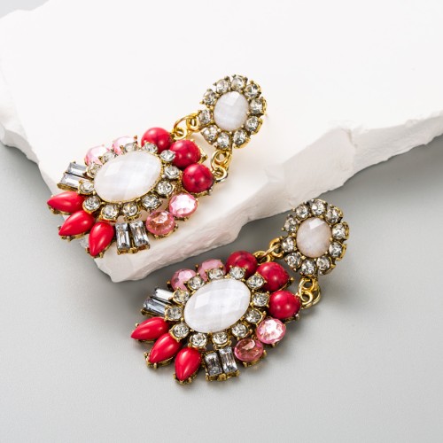 Fashion Jewelry Rhinestone Earrings For Women YWHME-884